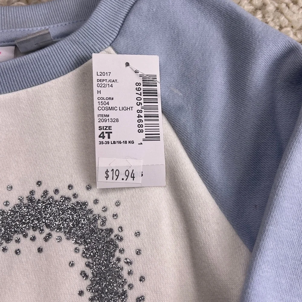 GIRLS CHILDREN’S PLACE SWEATSHIRT SIZE 4T NWT